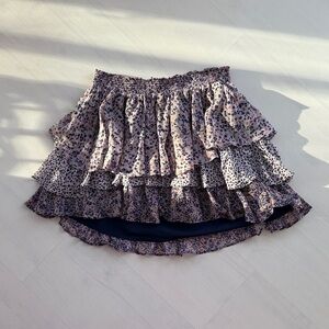 Joie Silk Ruffle Skirt